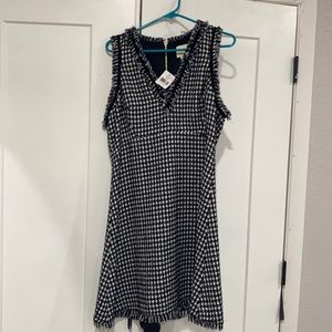 KATE SPADE houndstooth tweed dress